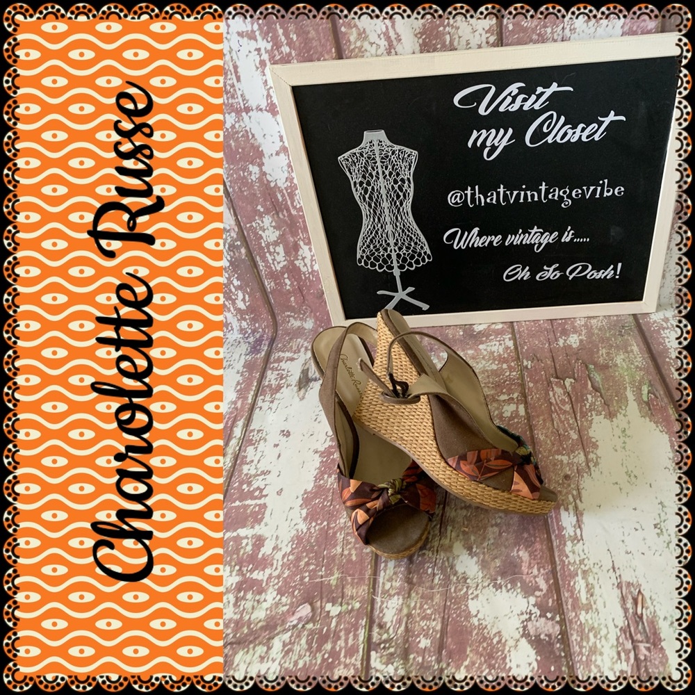 Charolette Russe wedges, size 6